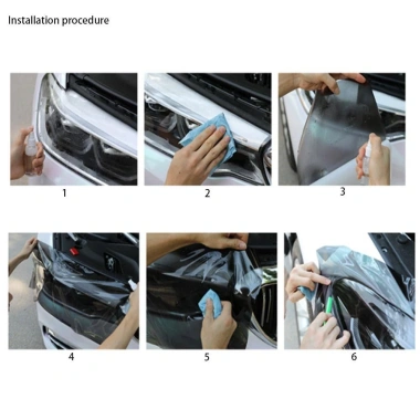 NAMSHEVA Nhãn dán đèn sương mù – Phim vinyl tự dính, đèn pha, đuôi xe PVC 2