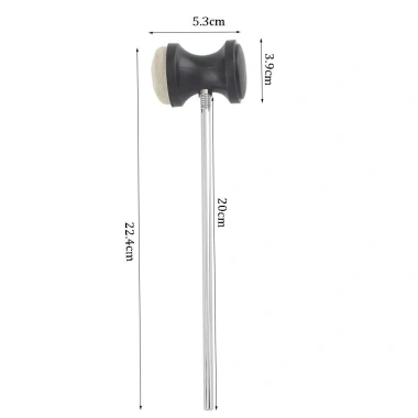 NAMSHEVA Trống Đạp Búa Len Nỉ: Bass Kick Drum Pedal Beater, Bộ Phụ Kiện