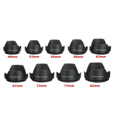 NAMSHEVA Vít Ống Kính Hood Nhẹ Che Nắng Đa Năng DSLR Nikon Fuji Olympus - 40.920₫