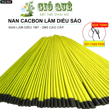 Nan Cacbon Xanh Cao Cấp – Diều Sáo 1m7‑2m5, Tặng Dây Chặn Pass, Giá 20.000₫ Nan Cacbon Xanh Cao Cấp – Diều Sáo 1m7‑2m5, Tặng Dây Chặn Pass, Giá 20.000₫