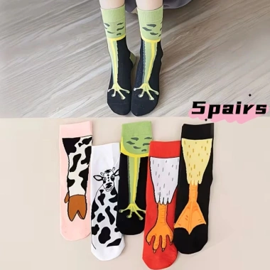 Năng Lượng Giới Hạn 5 Đôi Tất Chân Gà Ngộ Nghĩnh, Chống Trượt Cosplay - 93.420₫