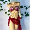 Nàng Tiên Ngọc Đỏ - Bikini Đỏ Rượu, Tặng Dây Chuyền Vỏ Sò, 2 Kẹp Hoa, Giá 1.2 Triệu 2