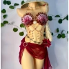 Nàng Tiên Ngọc Đỏ - Bikini Đỏ Rượu, Tặng Dây Chuyền Vỏ Sò, 2 Kẹp Hoa, Giá 1.2 Triệu 6