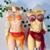Nàng Tiên Ngọc Đỏ - Bikini Đỏ Rượu, Tặng Dây Chuyền Vỏ Sò, 2 Kẹp Hoa, Giá 1.2 Triệu 8