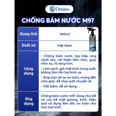 Nano Omino M97 Kính Gương Chiếu Hậu - Chống Bám Nước, Bụi, Xước, Cánh Sen, 199.000đ 2