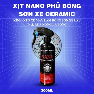 Nano phủ bóng sơn xe Ceramic 300ml - Chống bụi, chống nước, bảo vệ độ bóng lâu dài 2