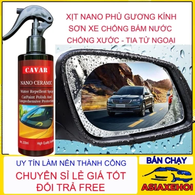 Nano Phủ Kính Chống Bám Nước Mưa, Giá 199k - Bảo Vệ Gương Kính & Sơn Xe Ôtô 10