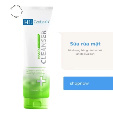 Nano sữa rửa mặt không bọt, không khô da – Dưỡng ẩm nhẹ, giảm giá 341k