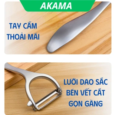 Nạo inox 304 gọt vỏ rau củ quả - Lưỡi dao sắc bén, đa năng, giá 99.000 VND 9 Nạo inox 304 gọt vỏ rau củ quả - Lưỡi dao sắc bén, đa năng, giá 99.000 VND 9