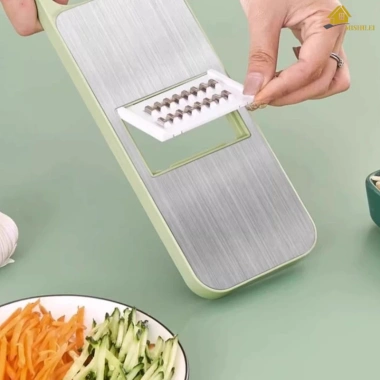 Nạo Rau Quả Đa Năng 6 Lưỡi Inox 304 Không Gỉ - Cắt Thái, Gọt, Bào Sợi, Tiện Dụng, An Toàn, Giá 45.000