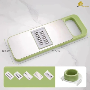 Nạo Rau Quả Đa Năng 6 Lưỡi Inox 304 Không Gỉ - Cắt Thái, Gọt, Bào Sợi, Tiện Dụng, An Toàn, Giá 45.000
