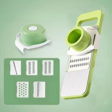 Nạo Rau Quả Đa Năng 6 Lưỡi Inox 304 Không Gỉ - Cắt Thái, Gọt, Bào Sợi, Tiện Dụng, An Toàn, Giá 45.000