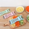Nạo Vỏ Bào Sợi Rau Củ Quả Đa Năng 5in1 Bản Cao Cấp Lưỡi Dao Sắc Bén Giá 7.500 VND 9