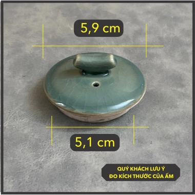 Nắp ấm trà sứ cao cấp, đo chuẩn, giá 23.000đ, giảm giá, mua lẻ nhanh 7