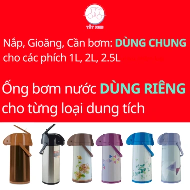 Nắp ấn phích 2L Rạng Đông 2.045ST3E/2.045ST1E - Thay bình thủy 1-2,5L, giá 40.000₫