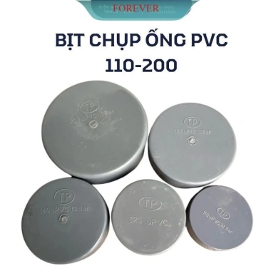Nắp bịt ống nhựa PVC trơn 110-200mm - Giá chỉ 7.000₫ (giảm từ 8.400₫)