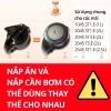 Nắp bơm nước Rạng Đông đa mẫu 2.045ST1E-2.545ST1E, thay bình 1-2.5L, chỉ 40.000 2