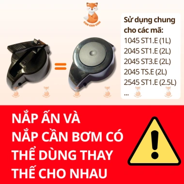 Nắp bơm nước Rạng Đông đa mẫu 2.045ST1E-2.545ST1E, thay bình 1-2.5L, chỉ 40.000 2 Nắp bơm nước Rạng Đông đa mẫu 2.045ST1E-2.545ST1E, thay bình 1-2.5L, chỉ 40.000 2