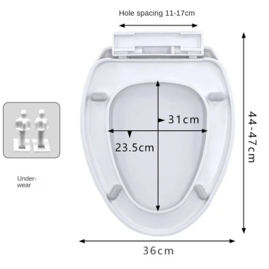 Nắp bồn cầu NAMSHEVA làm dày màu trắng kháng khuẩn, lắp đặt dễ dàng, giá chỉ 198.000đ 10 Nắp bồn cầu NAMSHEVA làm dày màu trắng kháng khuẩn, lắp đặt dễ dàng, giá chỉ 198.000đ 10