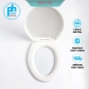 Nắp bồn cầu nhựa trắng cao cấp, bền đẹp, dễ lắp đặt, phù hợp mọi bệt - Chỉ 62.999₫