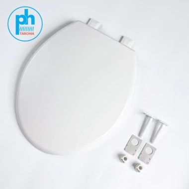 Nắp bồn cầu nhựa trắng cao cấp, bền đẹp, dễ lắp đặt, phù hợp mọi bệt - Chỉ 62.999₫