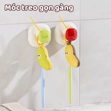 Nắp Đậy Bàn Chải Đánh Răng 2 Trong 1 và Tuýp Kem Du Lịch Tiện Lợi Hình Chuối Life Plus NDBC01 - Giá 25.023 8