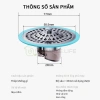 Nắp đậy cống sàn inox cao cấp viền silicon kín - Thoát nước nhanh, ngăn mùi, chống côn trùng - Giá ưu đãi 67.900₫ 5