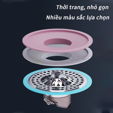 Nắp đậy cống sàn inox cao cấp viền silicon kín - Thoát nước nhanh, ngăn mùi, chống côn trùng - Giá ưu đãi 67.900₫ 8