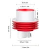 Nắp Đậy Ngăn Mùi Vi Khuẩn Đỏ 50-75mm - Chống Mùi, Diệt Vi Khuẩn, Giá 22.400₫ 6