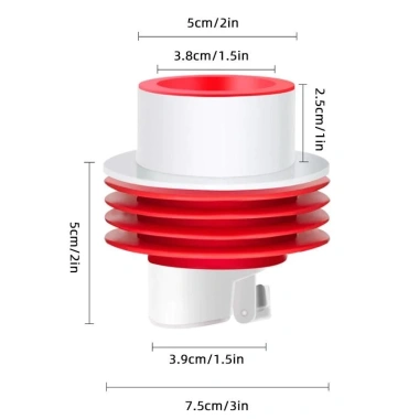 Nắp Đậy Ngăn Mùi Vi Khuẩn Đỏ 50-75mm - Chống Mùi, Diệt Vi Khuẩn, Giá 22.400₫ 6