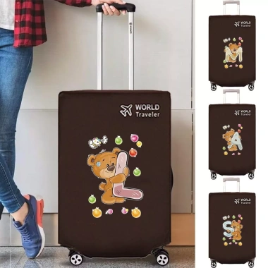 Nắp đậy vali nâu 20-30 inch Bảo vệ Velcro không dệt chống bụi giảm giá 24.584 VND