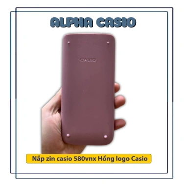 Nắp máy tính Casio 580VNX trắng xanh hồng có logo - Giá ưu đãi 24.000₫