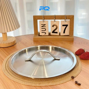 Nắp nồi inox 304 vung cho nồi chảo đúc nguyên khối size 16-28cm, chỉ 149.000₫ 7