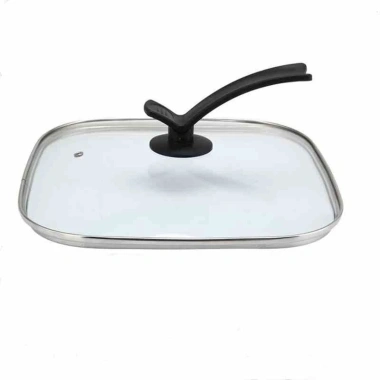 Nắp nồi inox vuông 30x30cm Nắp kính cường lực phù hợp chảo chiên lẩu điện bếp gia đình giảm giá 271.121 VND