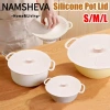 Nắp nồi silicon NAMSHEVA chống bụi, tay cầm, giữ tươi, tái sử dụng, chống tràn cho tủ lạnh và lò vi sóng - 34.980đ