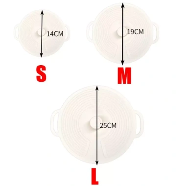 Nắp nồi silicon NAMSHEVA chống bụi, tay cầm, giữ tươi, tái sử dụng, chống tràn cho tủ lạnh và lò vi sóng - 34.980đ 2