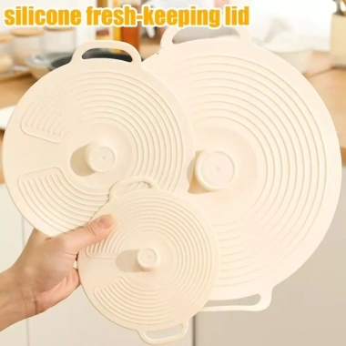 Nắp nồi silicon NAMSHEVA chống bụi, tay cầm, giữ tươi, tái sử dụng, chống tràn cho tủ lạnh và lò vi sóng - 34.980đ 3