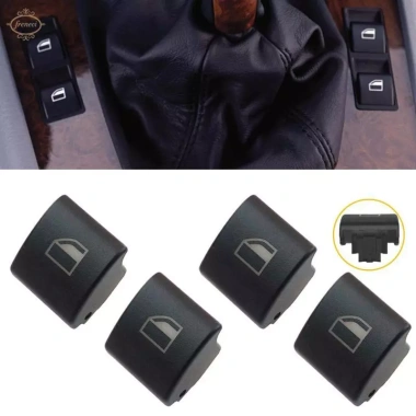 Nắp nút công tắc cửa sổ điện 4 miếng Lắp đặt dễ dàng, phụ tùng thay thế, phụ kiện ô tô, giảm giá 195.800 VND