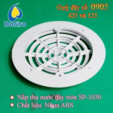Nắp thu nước đáy/hồ bơi SP-1.030 hình tròn D20cm - Giá 128.000₫ giảm 28.160₫