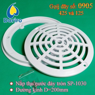 Nắp thu nước đáy/hồ bơi SP-1.030 hình tròn D20cm - Giá 128.000₫ giảm 28.160₫ 3 Nắp thu nước đáy/hồ bơi SP-1.030 hình tròn D20cm - Giá 128.000₫ giảm 28.160₫ 3