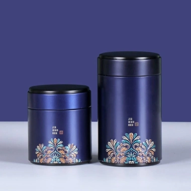 NAPKERY Bình Trà Thiếc Tròn, Hộp Bảo Quản Đậu Cà Phê Chống ẩm, Dung tích lớn, Di động - Giá ưu đãi 71.170 VND 8