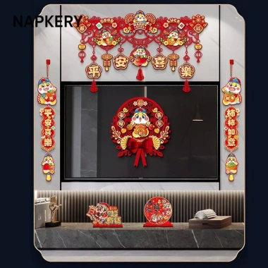 NAPKERY Trang Trí Tết Nguyên Đán - Nhân Vật Con Rắn Không Dệt, Giá ưu đãi 117.480₫