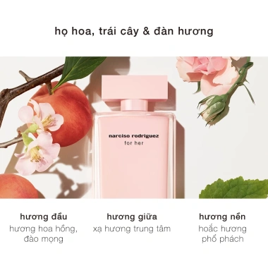 Narciso Rodriguez For Her Nước Hoa Nữ Eau De Parfum 50ml - Giảm tới 21% chỉ 2.752.860₫ 5
