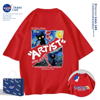 Nasa Khớp Ngắn Tay Nam Nữ Xu Hướng Thời Trang Hè 2.026 Phong Cách Rời Cặp Đôi 10 Nasa Khớp Ngắn Tay Nam Nữ Xu Hướng Thời Trang Hè 2.026 Phong Cách Rời Cặp Đôi 10