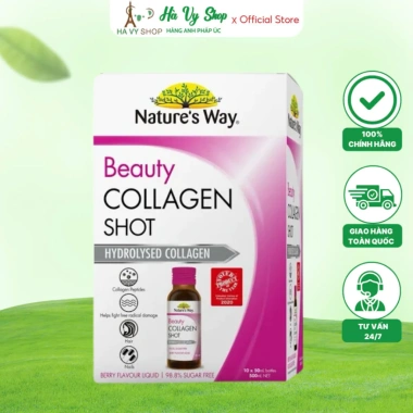 Nature's Way Collagen Shot 10x50ml Dạng Nước Giúp Trẻ Hóa Làn Da Giảm Giá 680.000₫