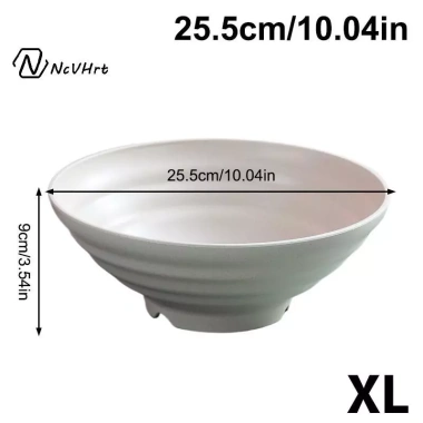 NcVHrt 7-10 inch Bát Nhựa Nhật Bản Không Thể Phá Vỡ - Ramen, Súp, Salad, An toàn Lò Vi Sóng và Máy Rửa Chén, Giá 62.700 VND