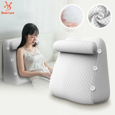 Nêm Gối Đầu Đa Chức Năng Điều Chỉnh Đệm Lưng Tam Giác, Hỗ Trợ Ngồi Thư Giãn, Quà Tặng Mẹ Giường - Giá 251.640 VND