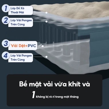 Nệm hơi gấp gọn 1-3 người kèm máy bơm điện, siêu nhẹ, giá ưu đãi 599.000 2