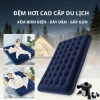 Nệm Hơi Gấp Gọn Đa Năng Bơm, Mặt Nhung Êm Ái - Đệm Du Lịch Cắm Trại Chính Hãng