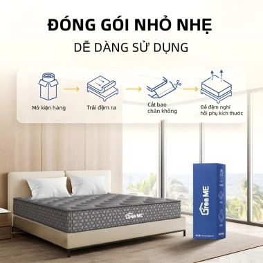 Nệm lò xo 26cm KADE Home Goods - Độc lập, mát mẻ, thoáng khí cho khách sạn 5 sao - Giá ưu đãi 3.499.000₫ 9
